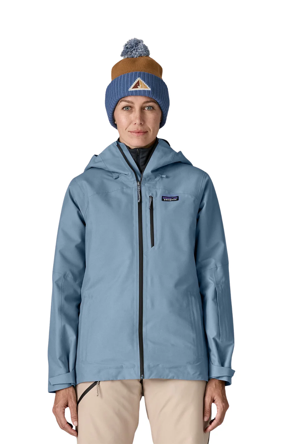 Patagonia Womens Insulated Powder Town Ski Jacket Barnacle Blue
