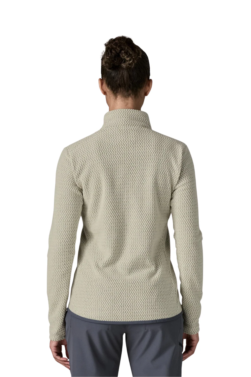 Patagonia Womens R1 Air Fleece Jacket Wool White - Image 2