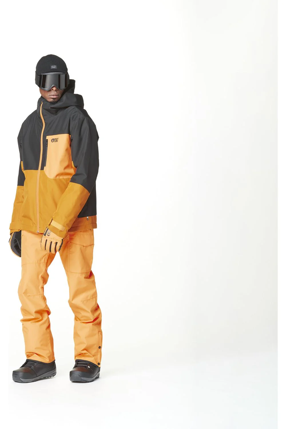 Picture Nitric Technical Ski and Snowboard Jacket Black Honey Carrot - Image 2