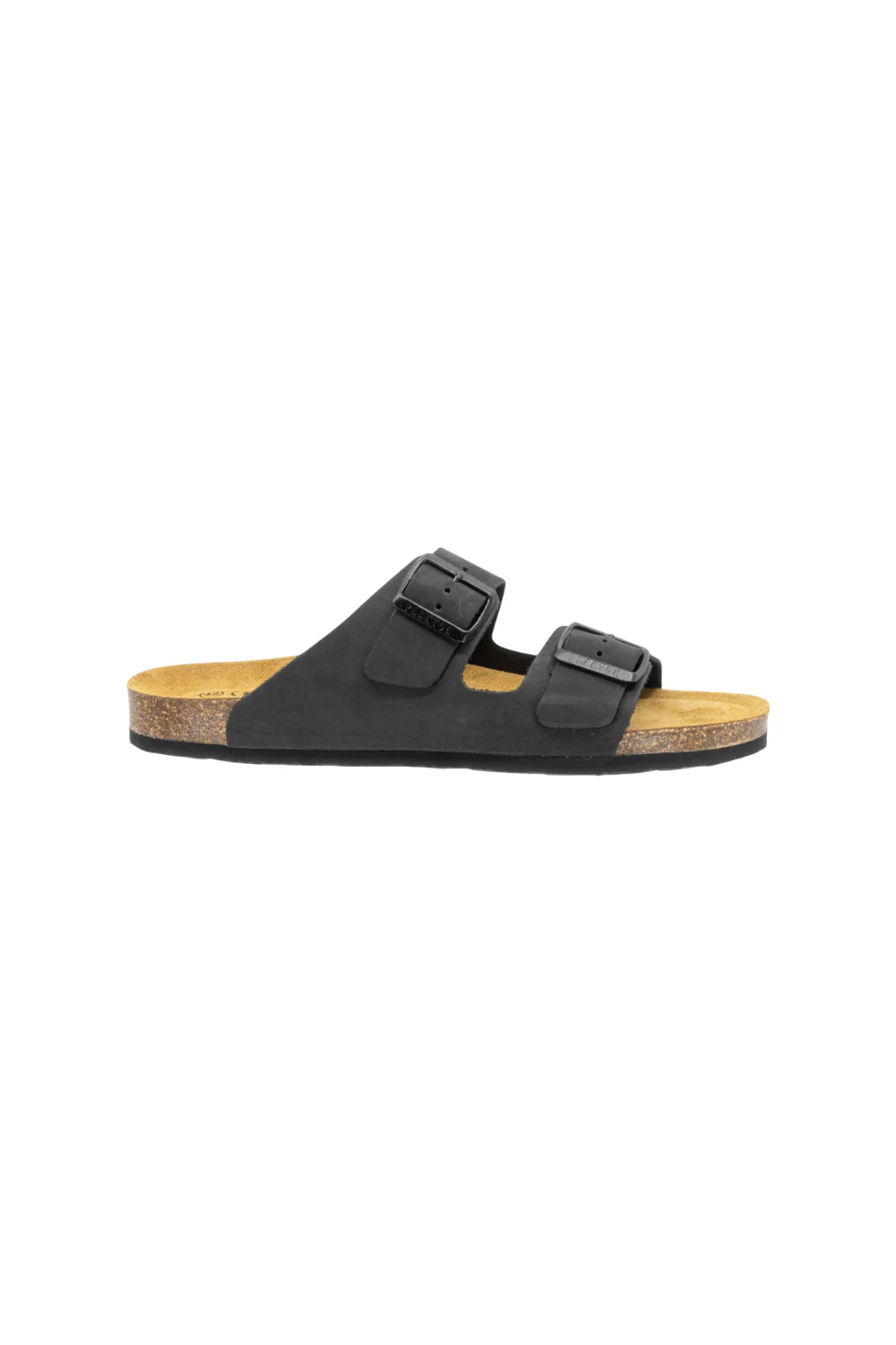 Plakton Barna Nobuck Mens Sandal Black - Image 2