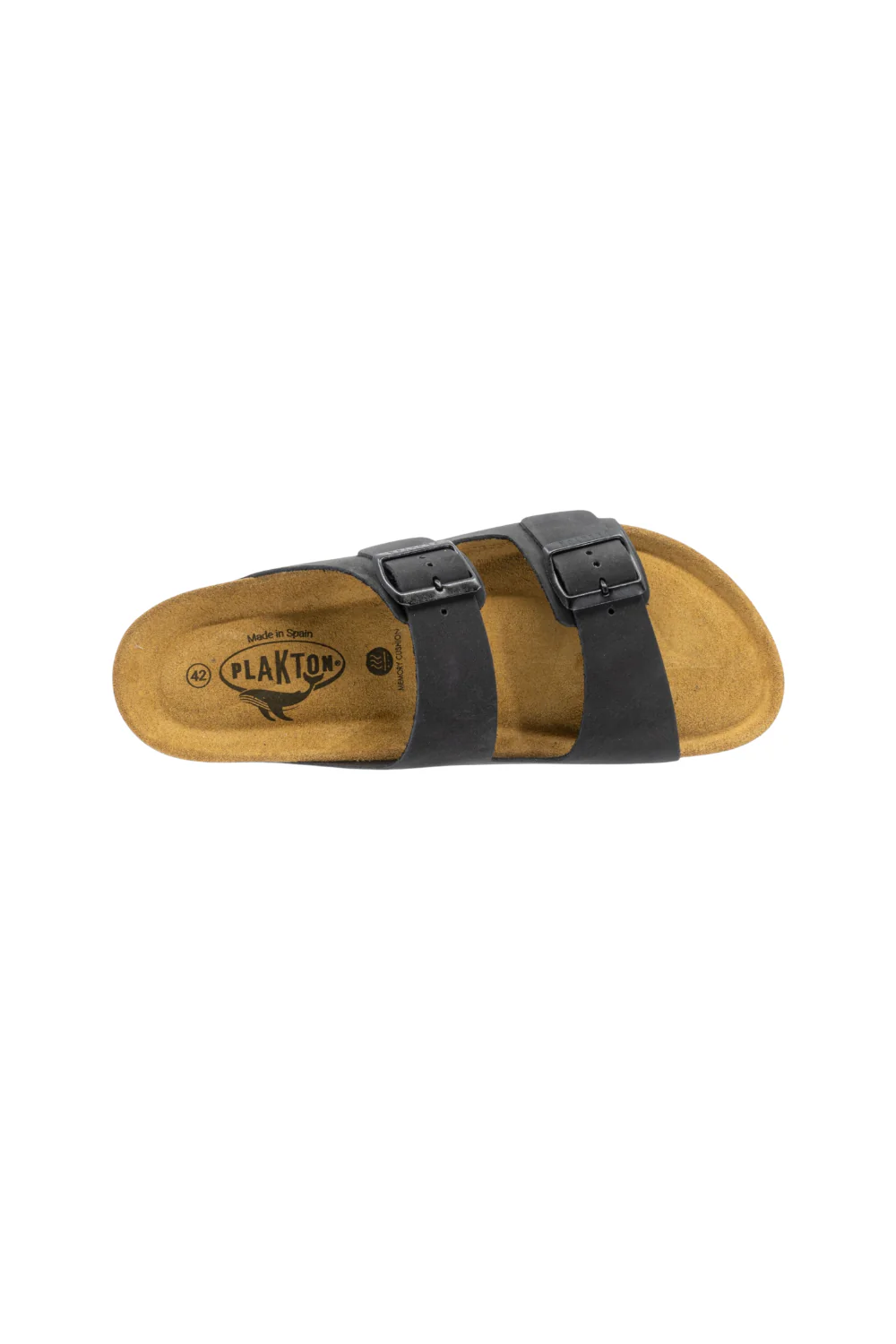 Plakton Barna Nobuck Mens Sandal Black - Image 4