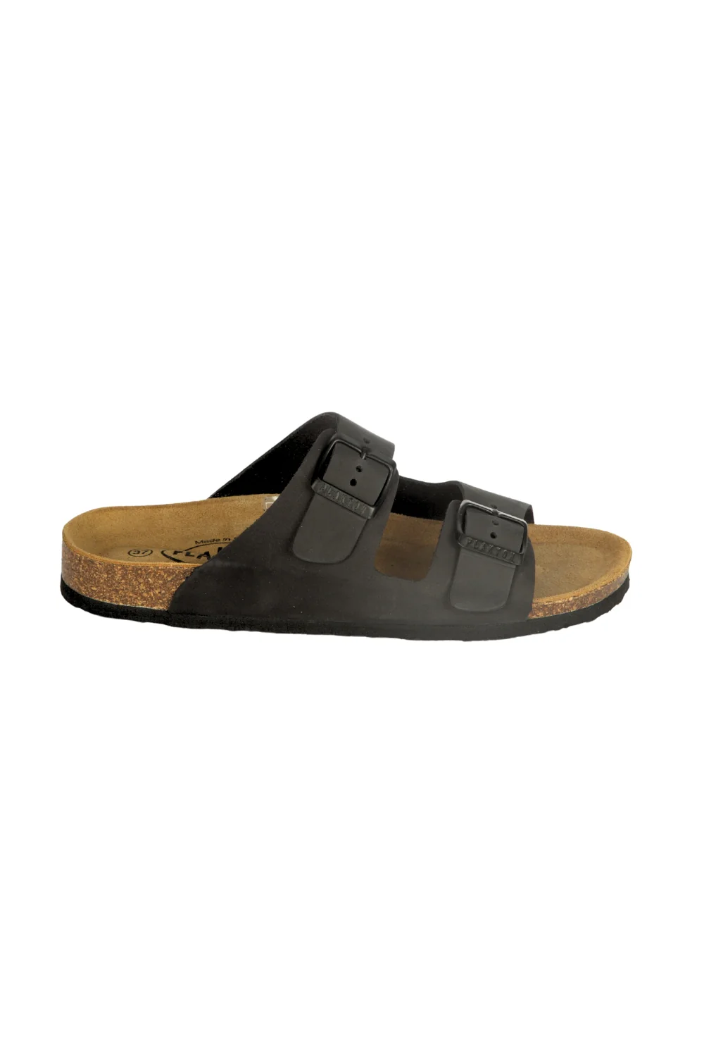 Plakton Nobuck Womens Sandal Black - Image 3