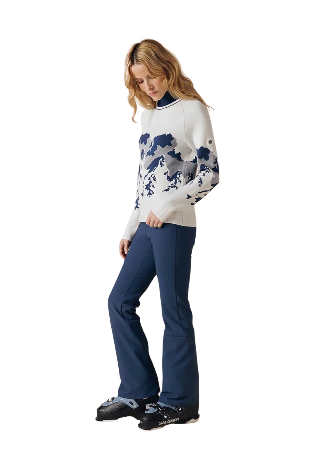 Poirve Blanc Ambre Womens Knit Pullover White - Image 4