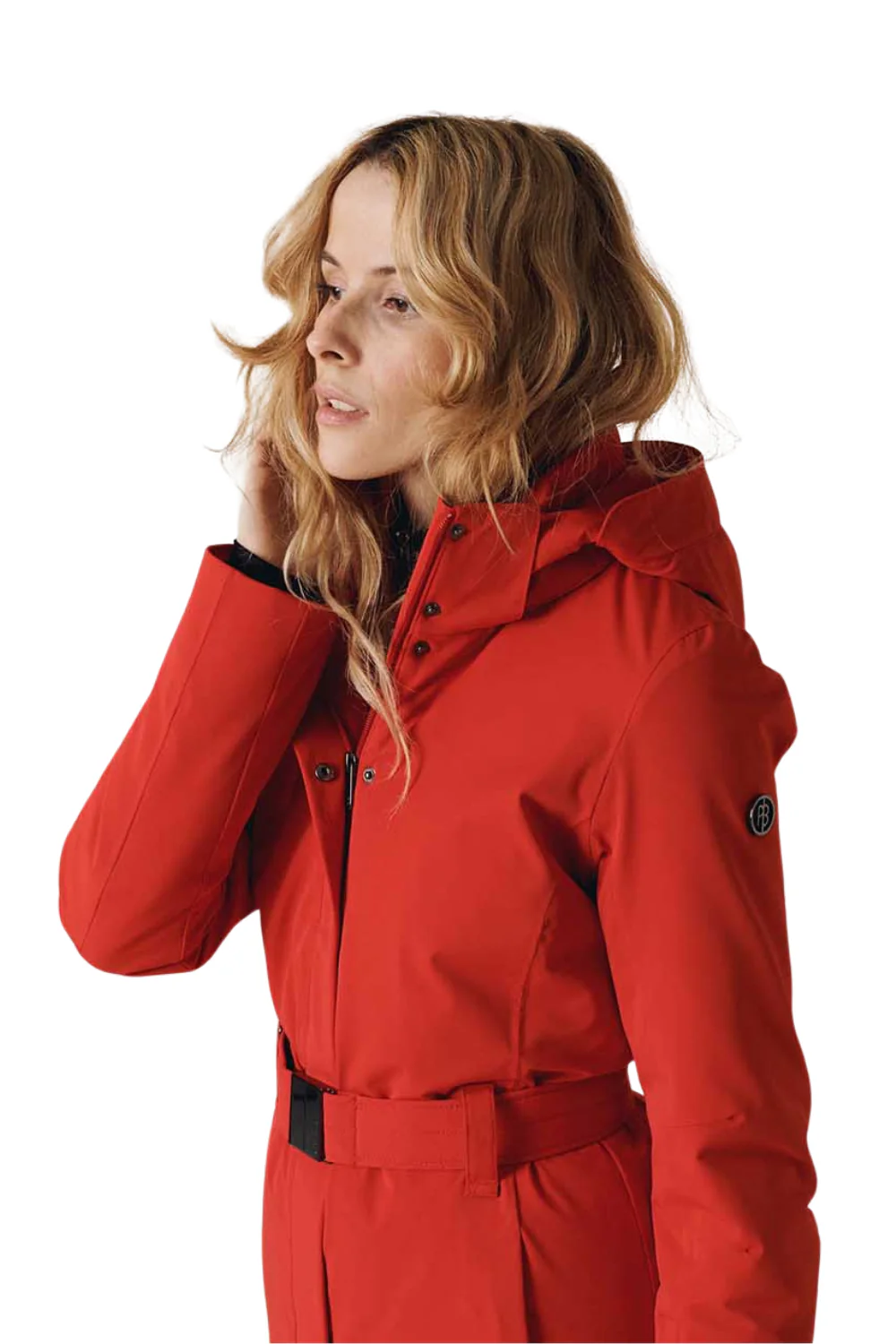 Poirve Blanc Emily Womens Stretch Ski Jacket Red - Image 2