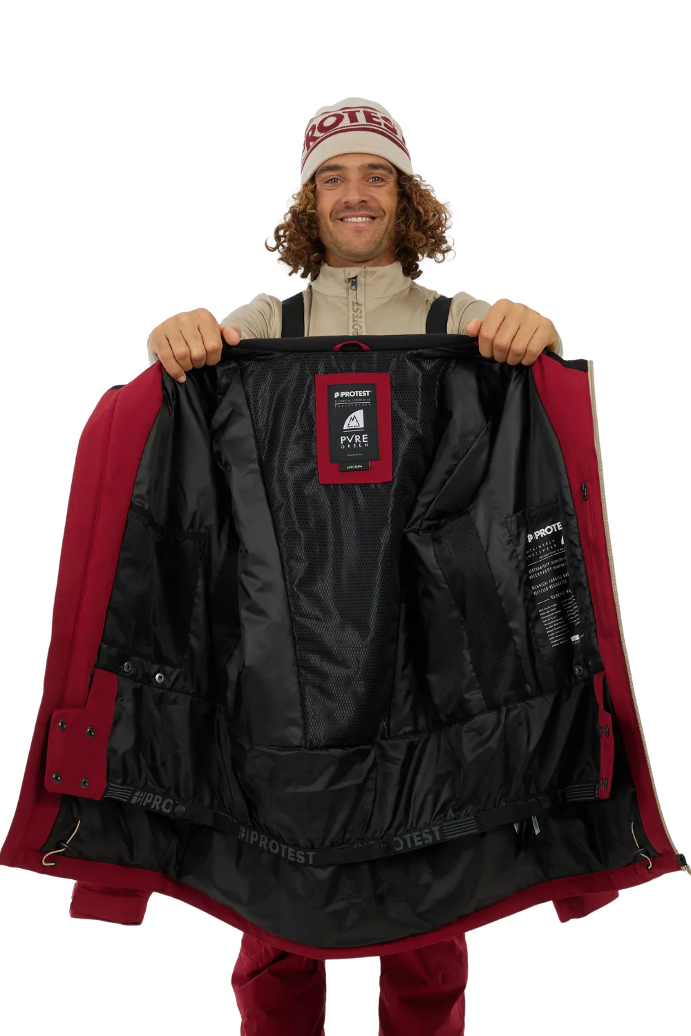 Protest PRTTimothy Ski Jacket Velvet Red - Image 6