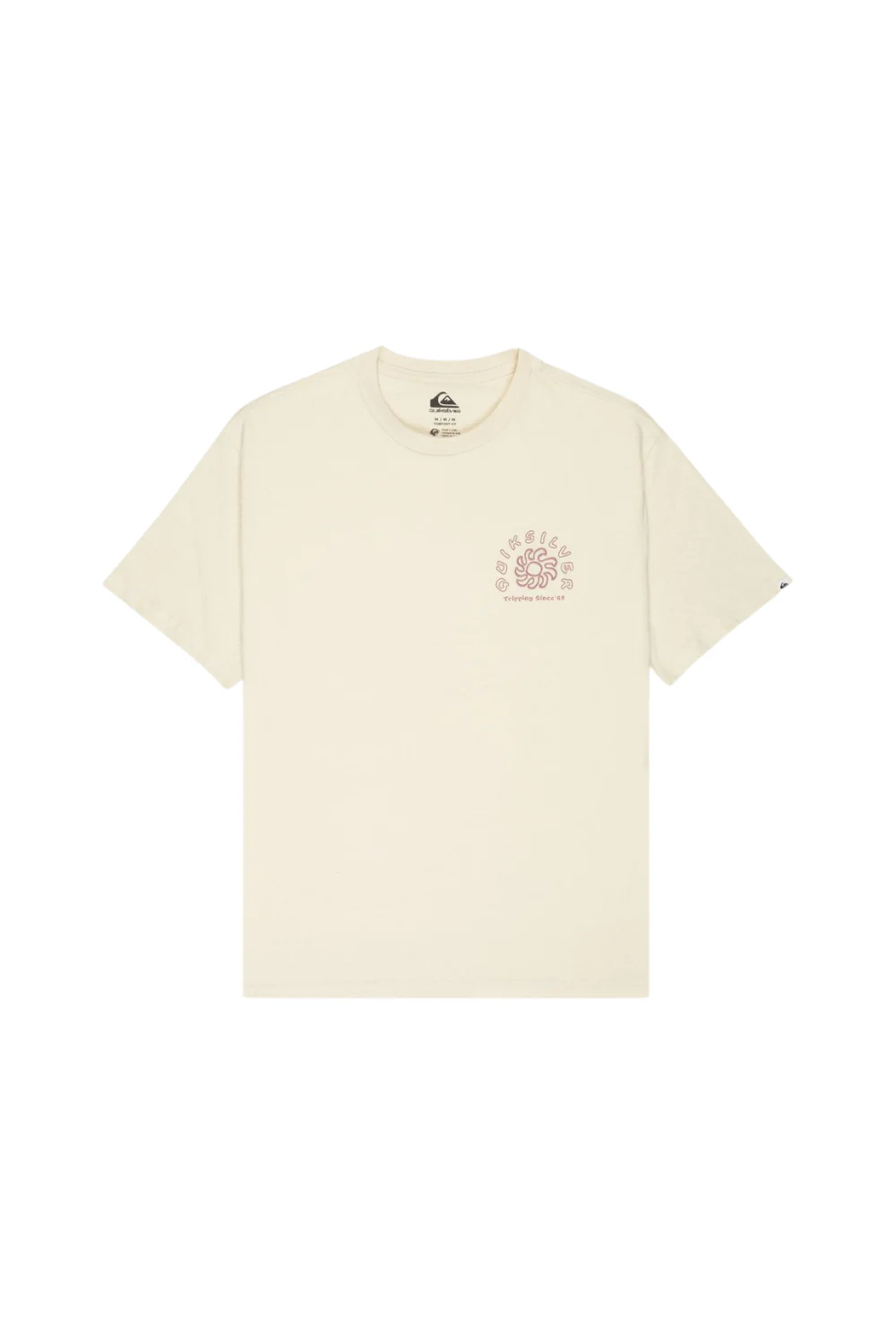 Quiksilver Curve Palm Mens T-Shirt Bone White - Image 6