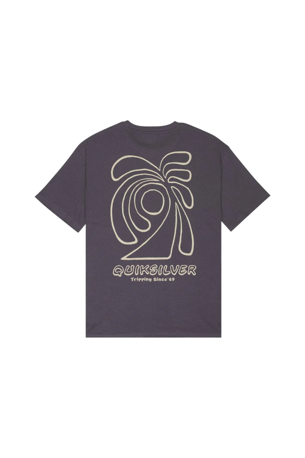 Quiksilver Curve Palm Mens T-Shirt Iron Gate - Image 5