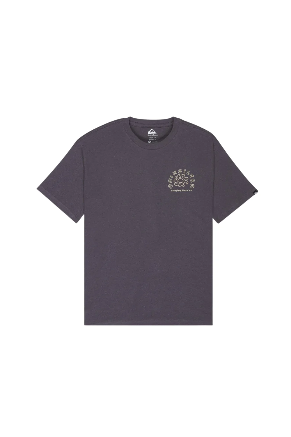Quiksilver Curve Palm Mens T-Shirt Iron Gate - Image 6