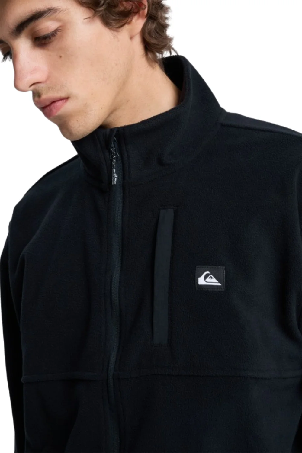 Quiksilver Mens No Destination Full Zip Fleece Black - Image 4