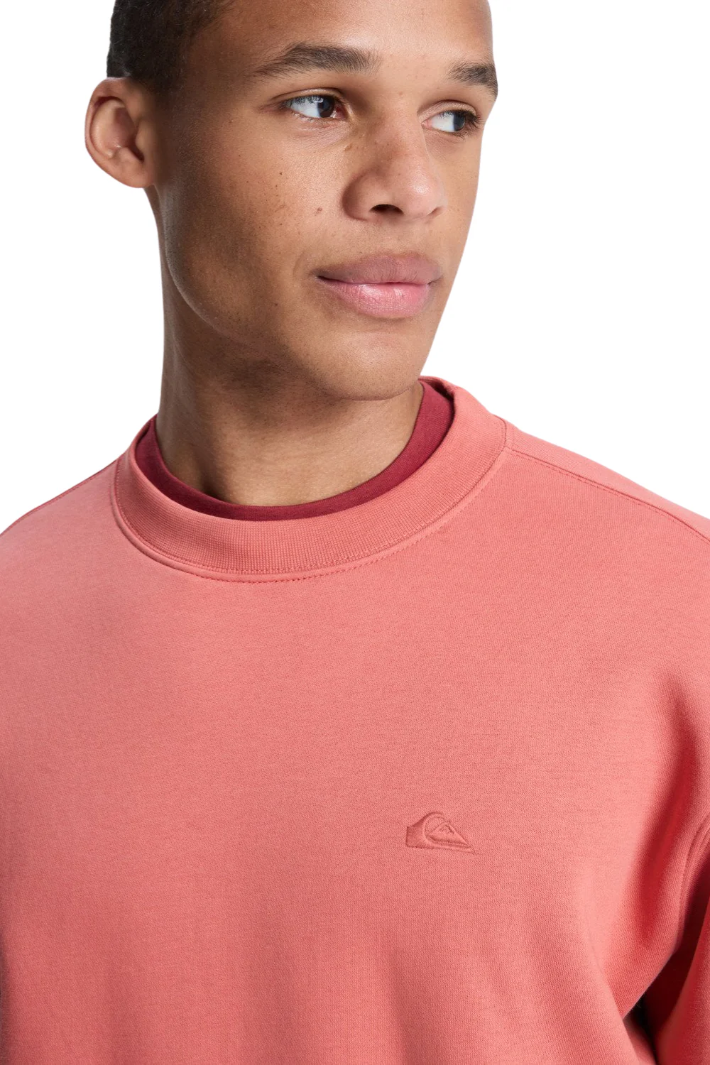 Quiksilver Salt Water Mens Crewneck Sweatshirt Desert Sand - Image 4