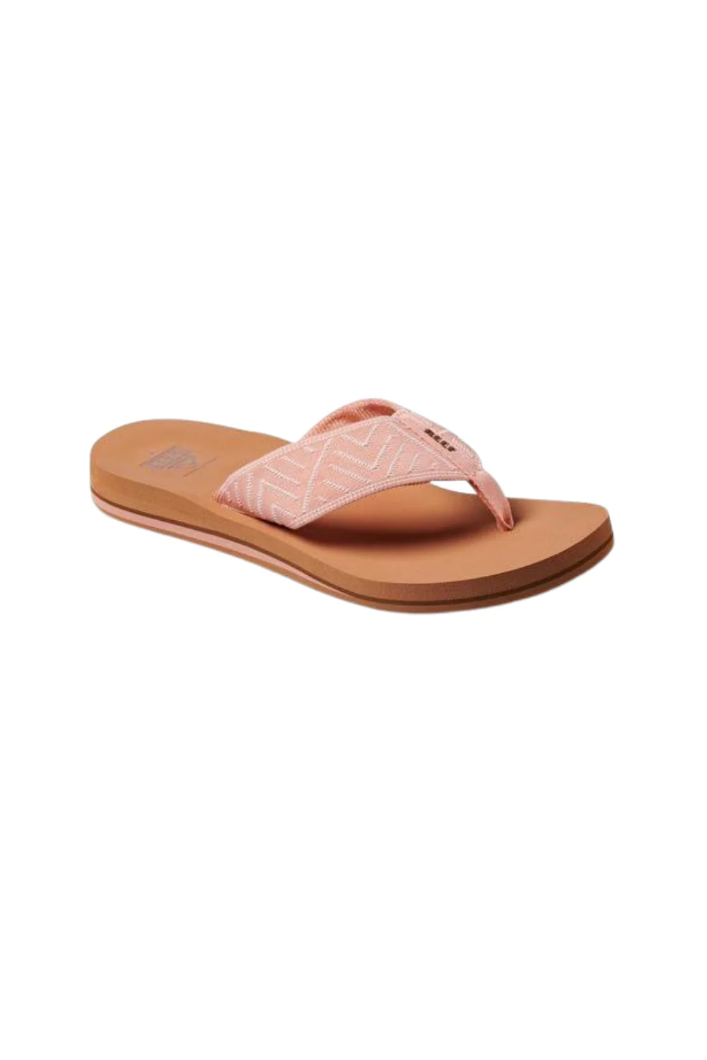 Reef Spring Womens Woven Flip Flop Peach Parfait
