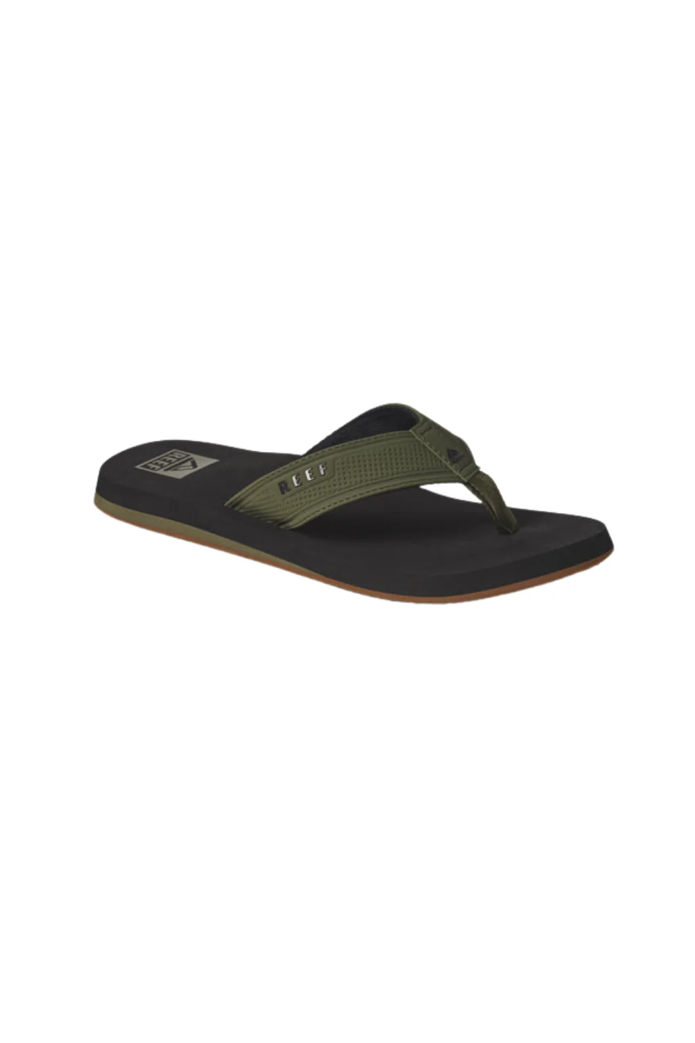 Reef The Layback Mens Flip Flops Black/Olive