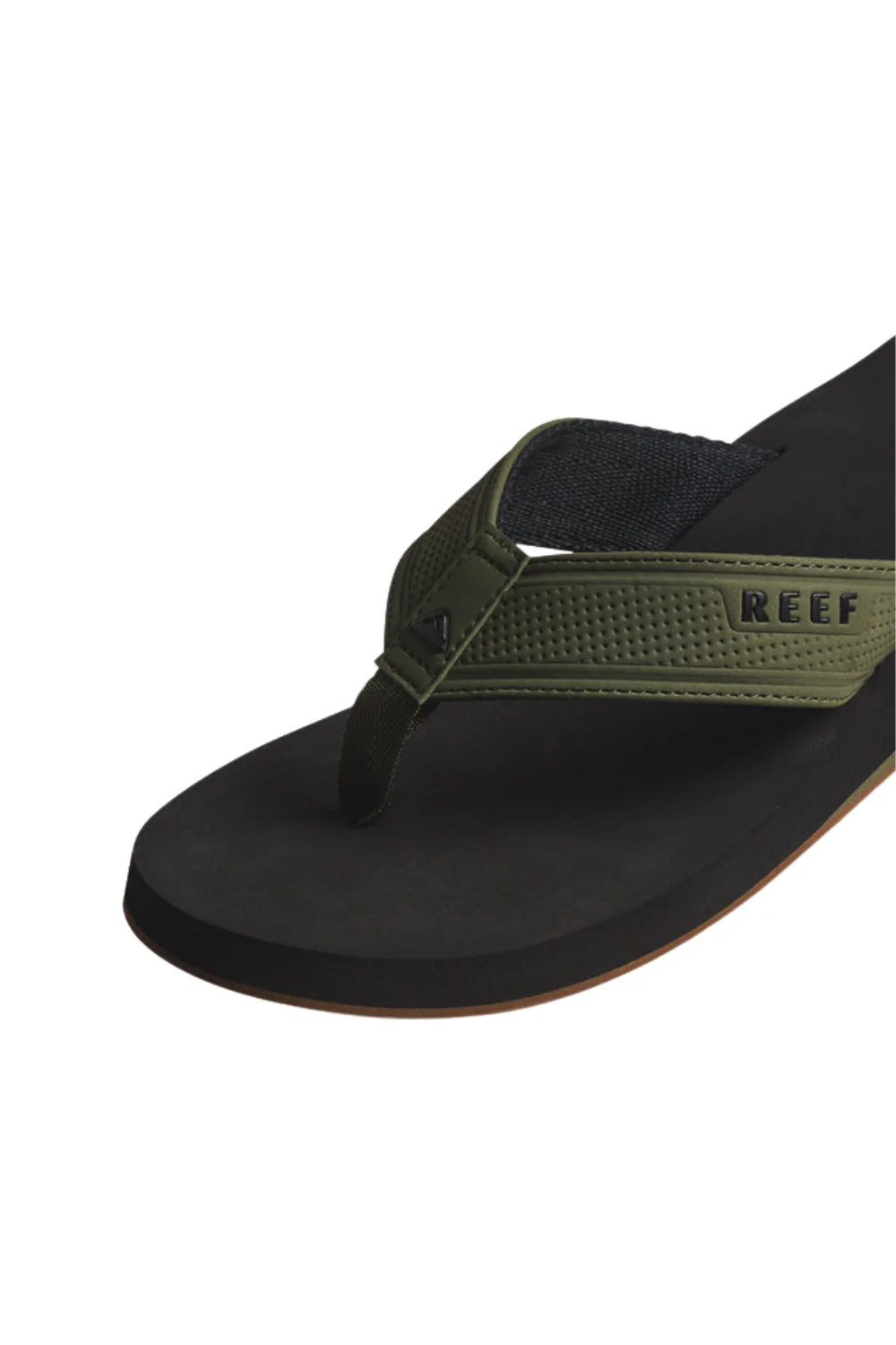 Reef The Layback Mens Flip Flops Black/Olive - Image 5