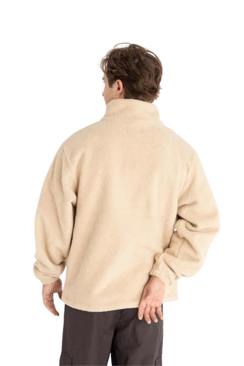 Rhythm Dusty Quarter Zip Fleece Natural - Image 2