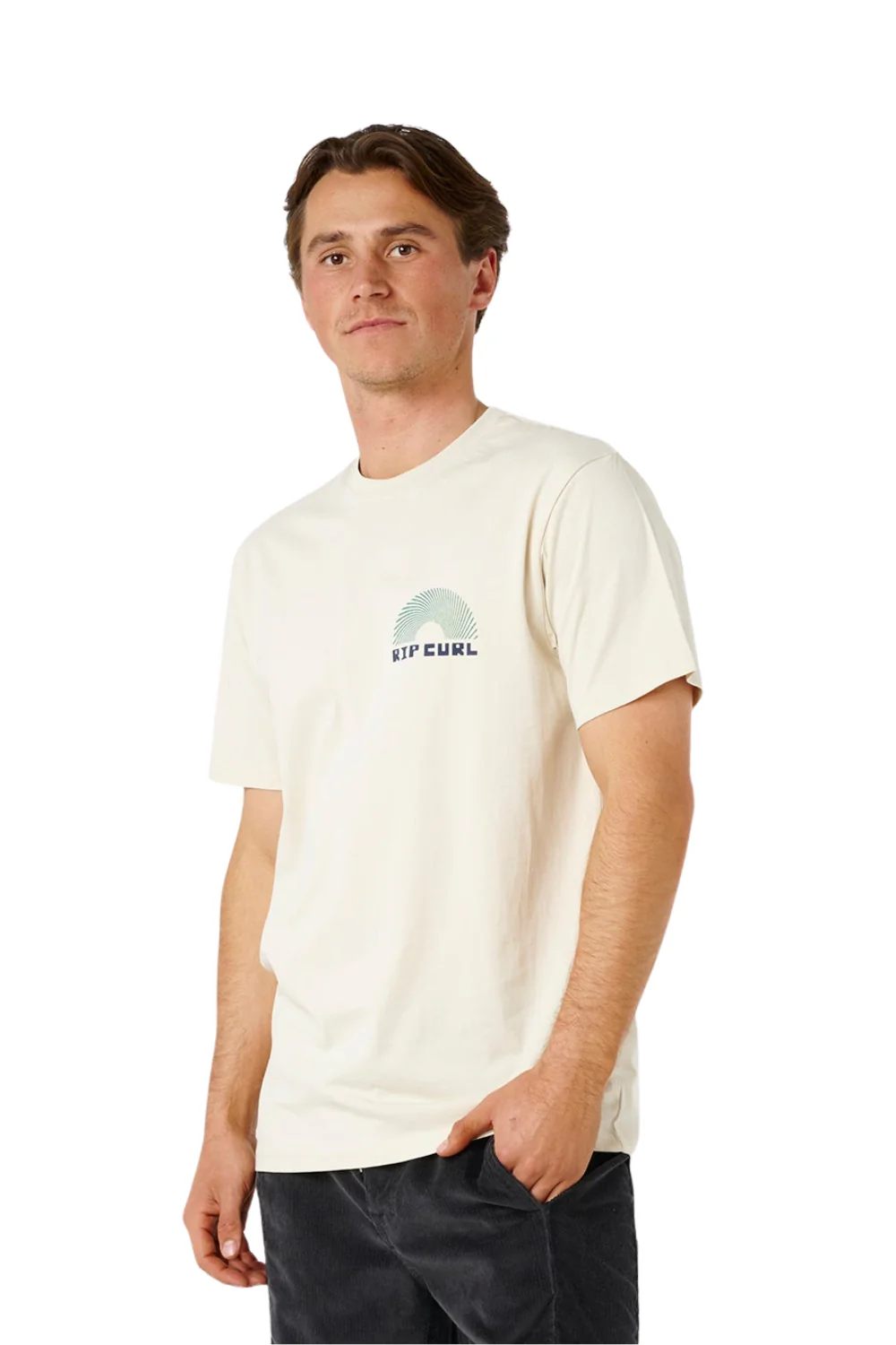 Rip Curl Artist Of The Search Rising Mens T-Shirt Vintage White - Image 3