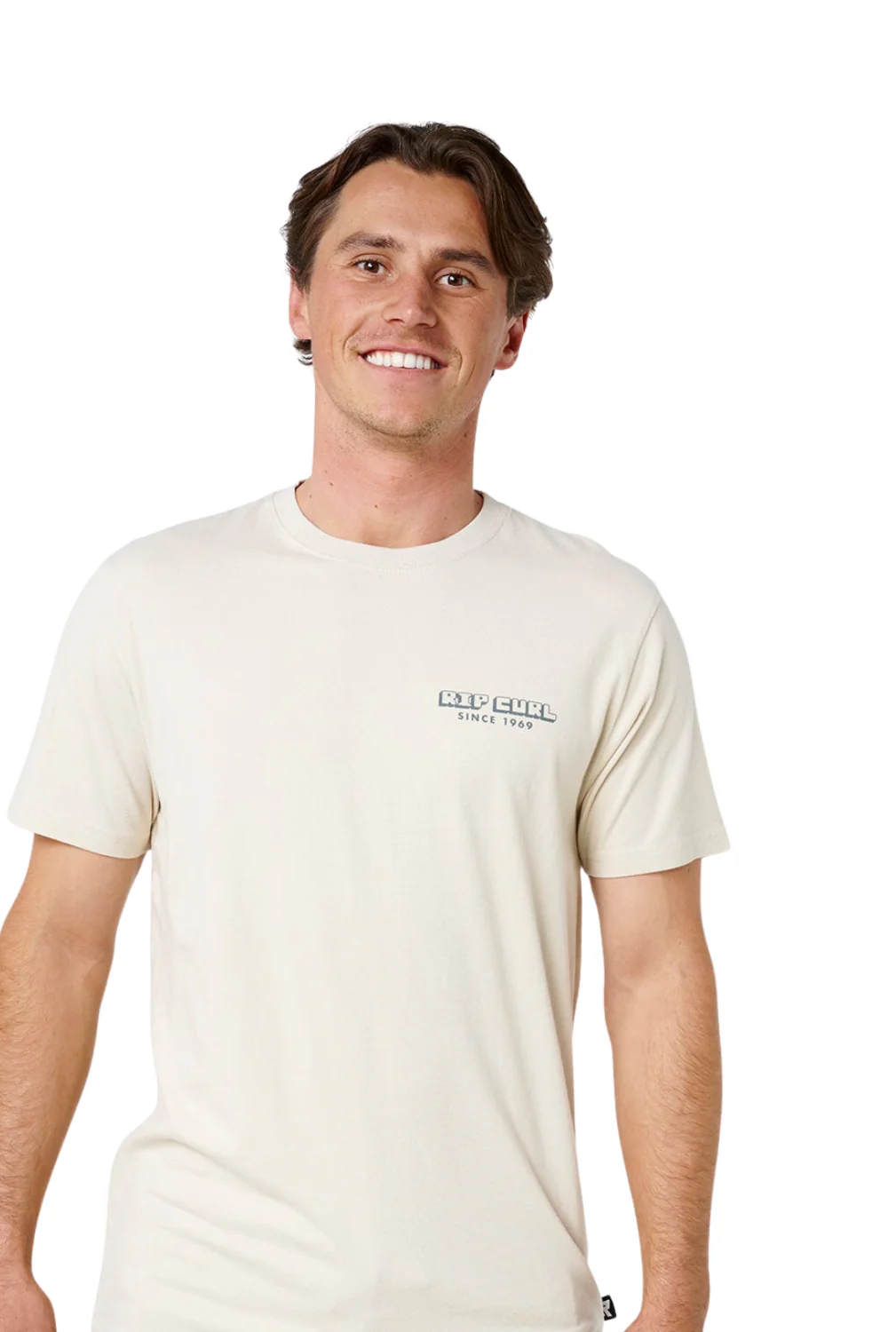 Rip Curl Artist Of The Search Sailboat Mens T-Shirt Vintage White - Image 6