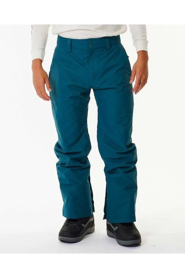 Rip Curl Base 10K/10K Mens Ski and Snowboard Pants Blue Green