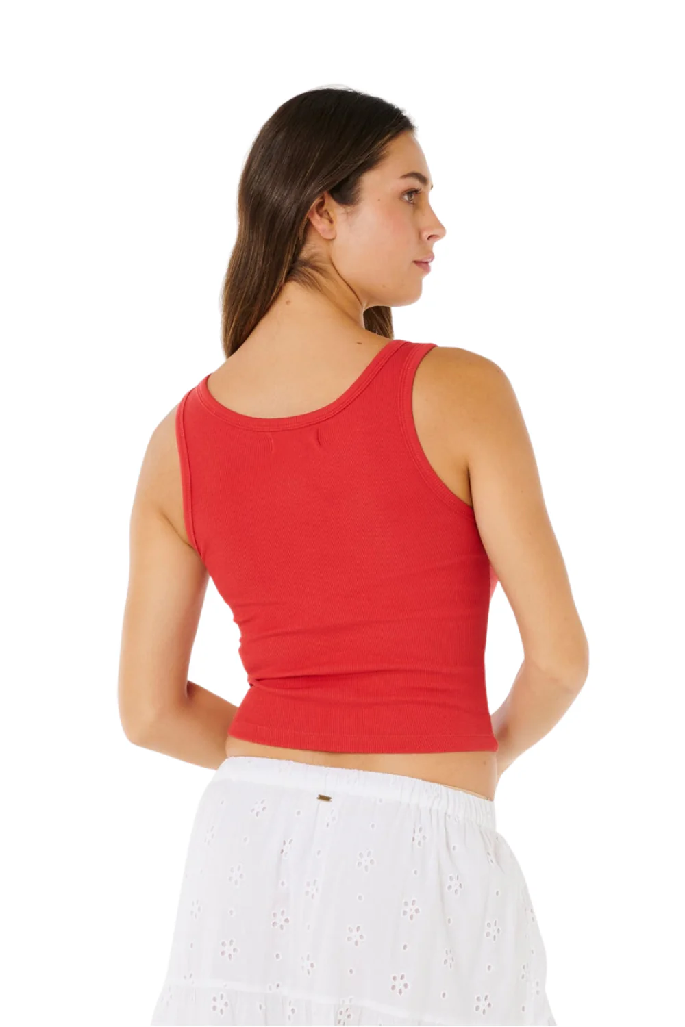 Rip Curl Bells Womens Tank Top Deep Red - Image 2