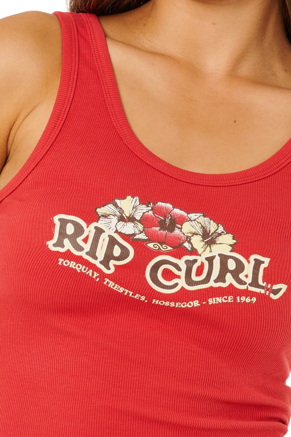 Rip Curl Bells Womens Tank Top Deep Red - Image 5