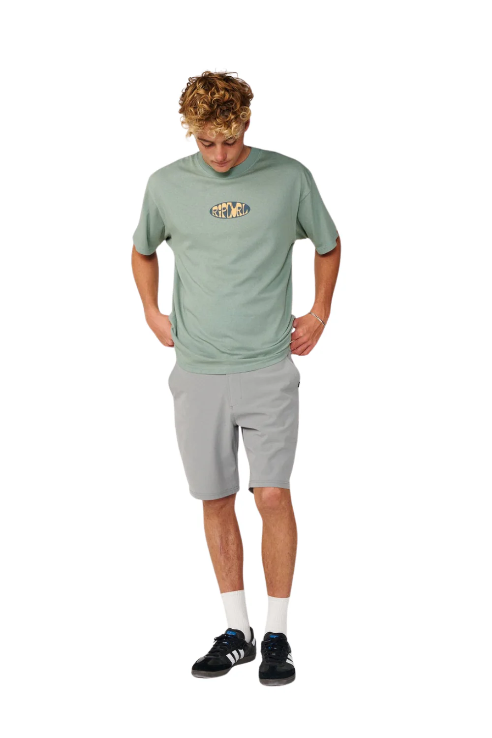 Rip Curl Boardwalk Phase Nineteen 19" Mens Shorts Steel Grey - Image 7