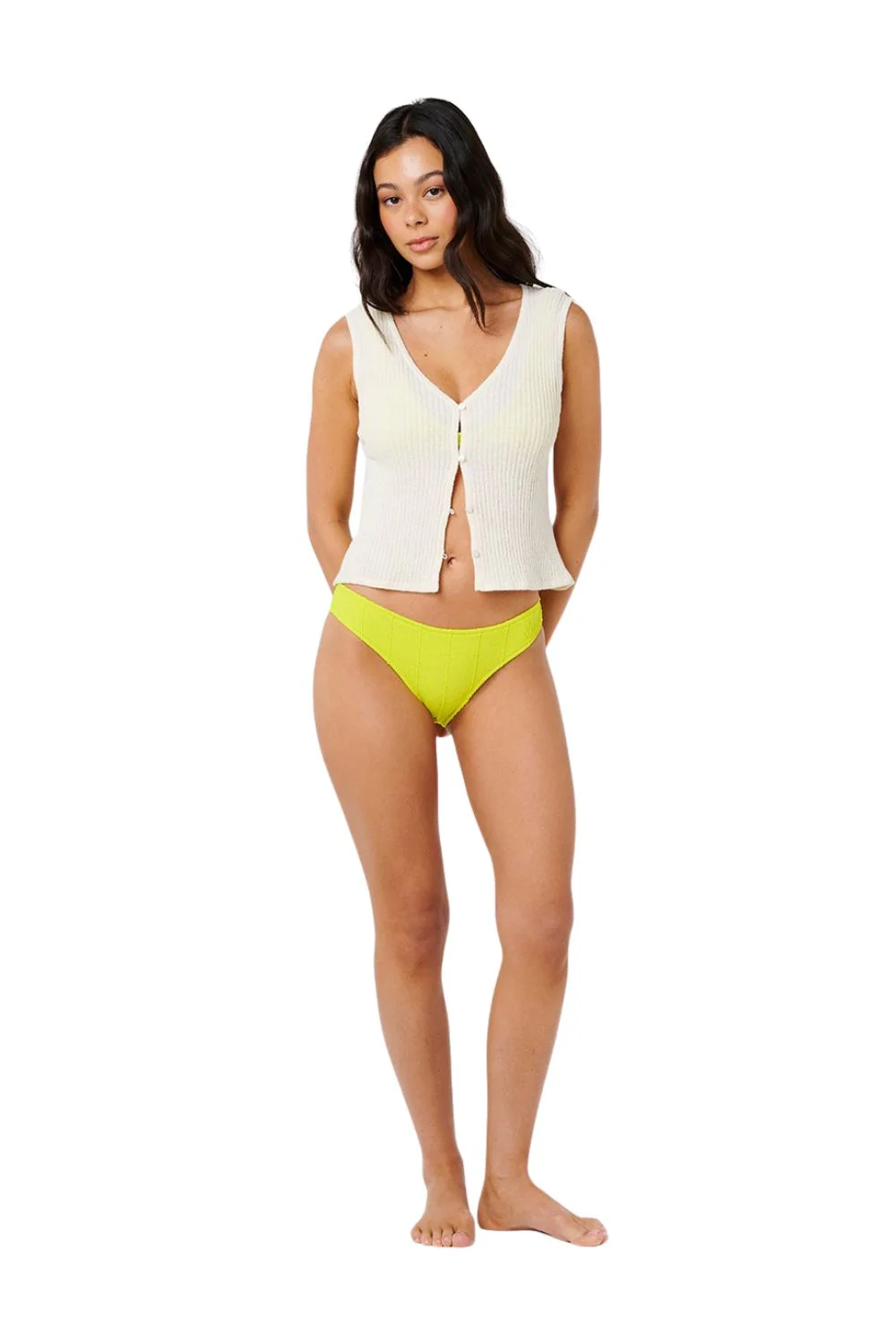 Rip Curl Catalina Island Womens Knit Vest Off White - Image 6
