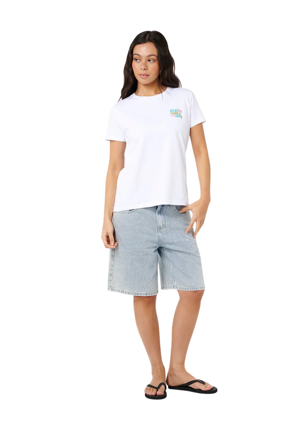Rip Curl Catalina Island Womens Standard T-Shirt White - Image 3
