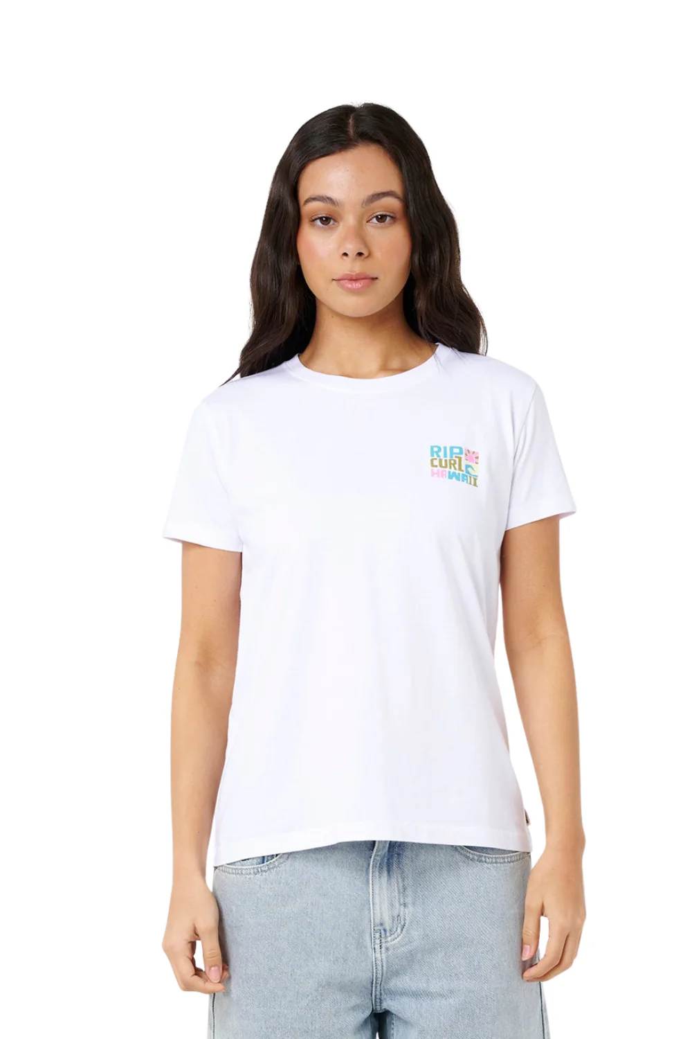 Rip Curl Catalina Island Womens Standard T-Shirt White - Image 4