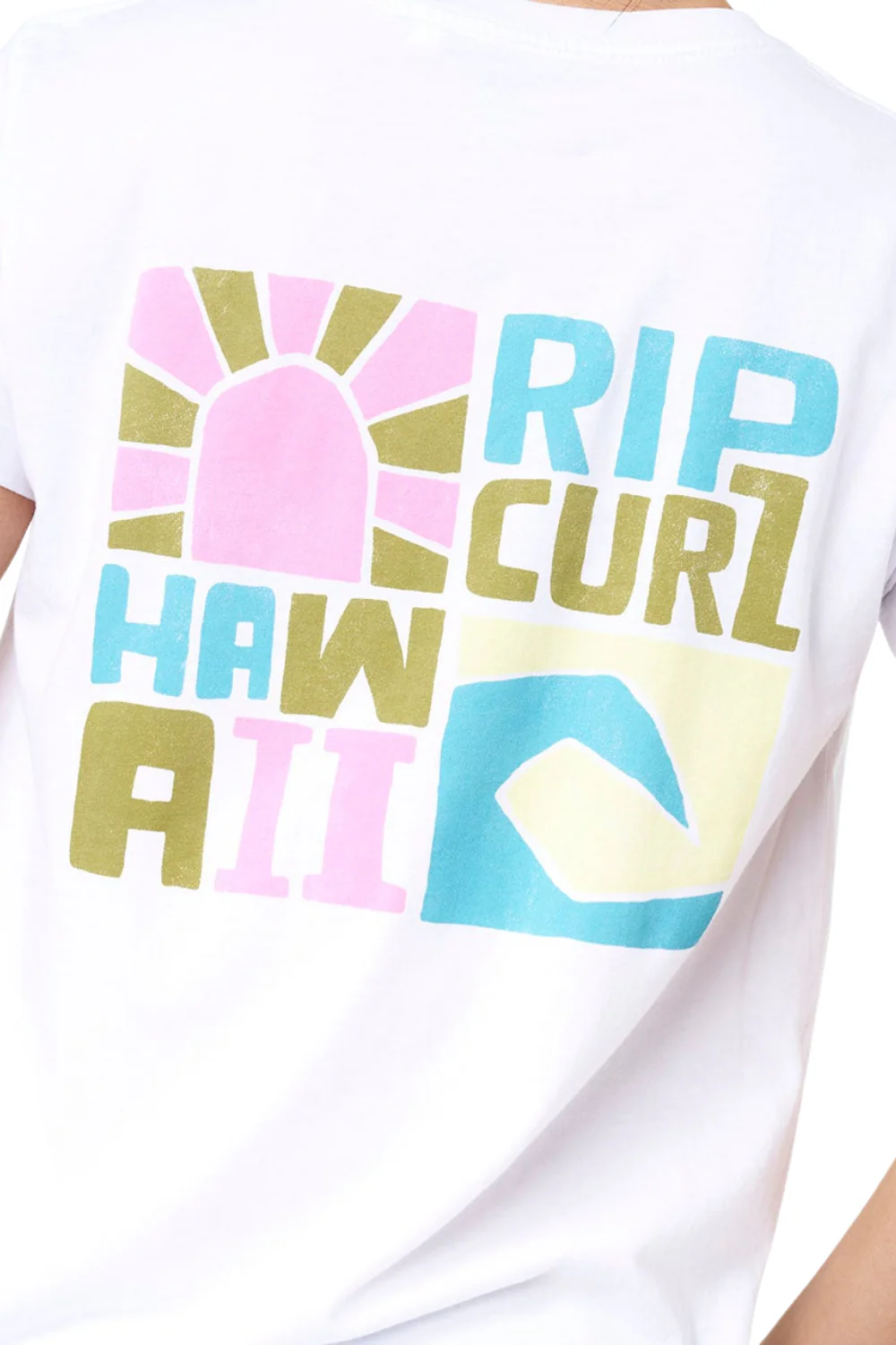 Rip Curl Catalina Island Womens Standard T-Shirt White - Image 5