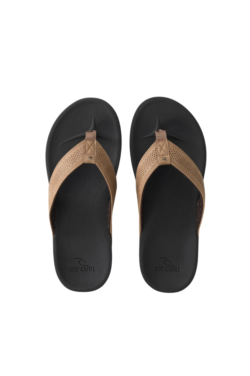 Rip Curl Chiba Bloom Mens Open Toe Flip Flops Brown/Black - Image 3