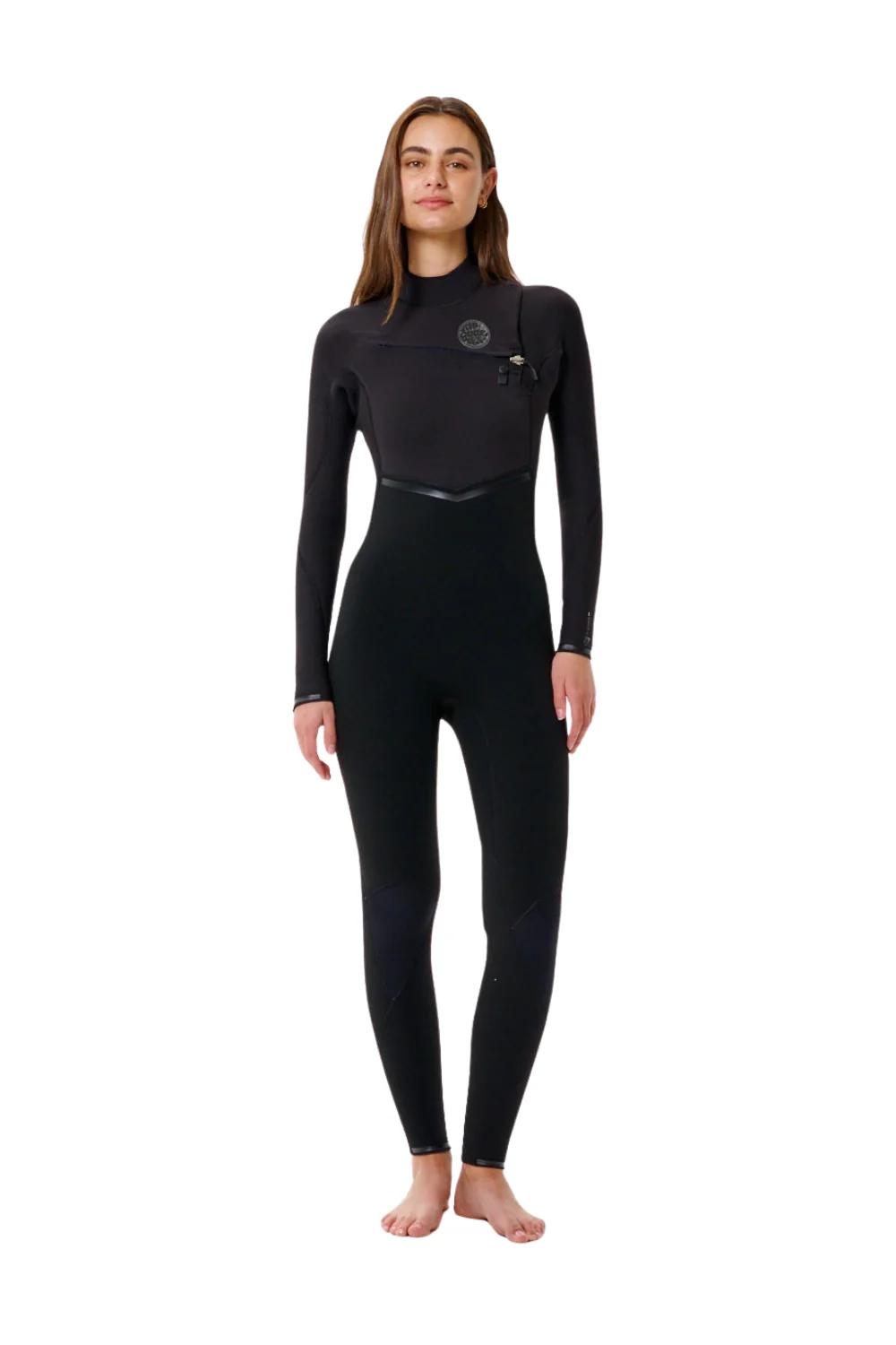 Rip Curl E-Bomb 4/3 Womens Chest Zip Wetsuit Black