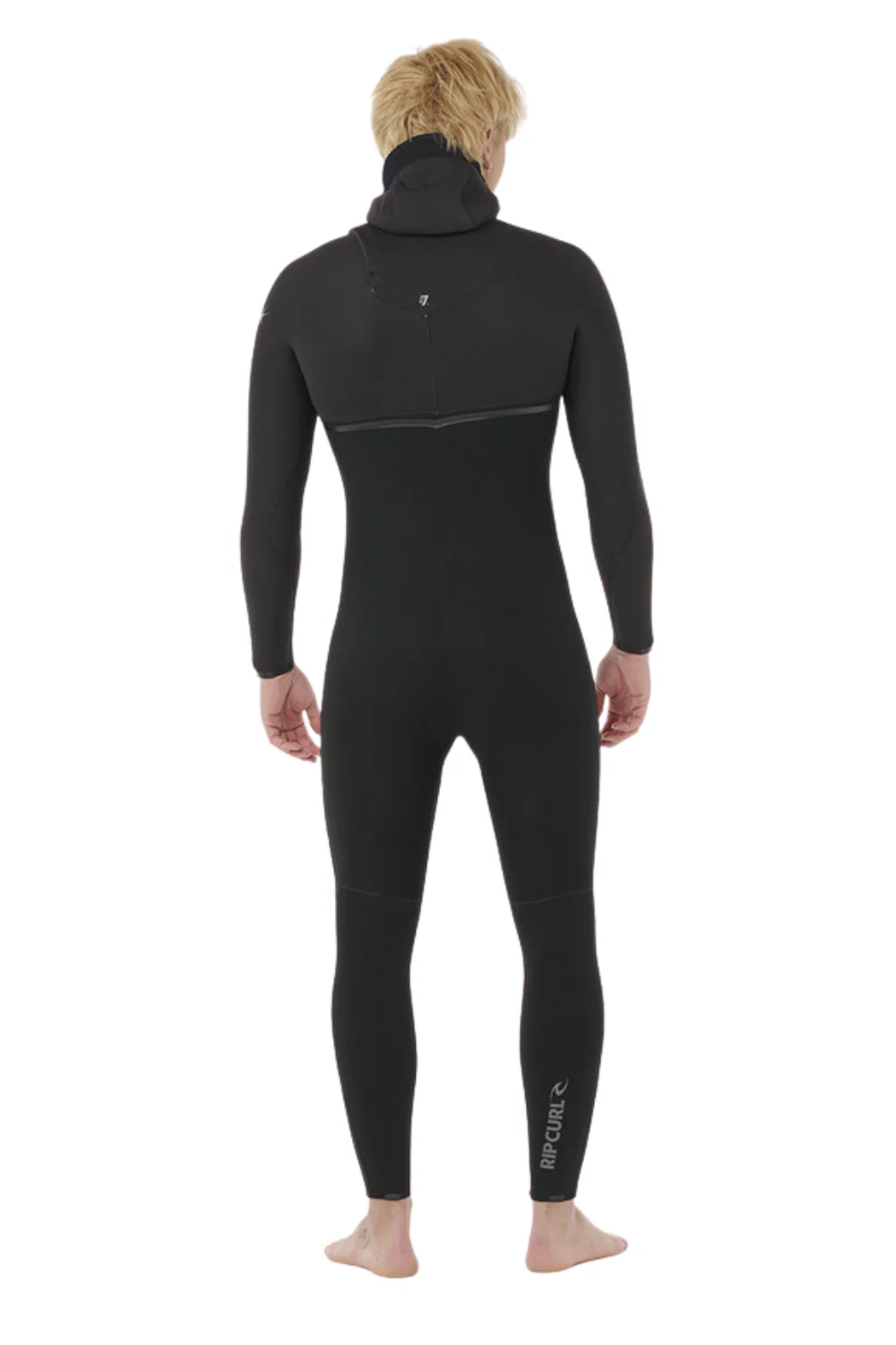 Rip Curl E Bomb 5/4mm Zip Free Hooded Wetsuit Black - Image 3
