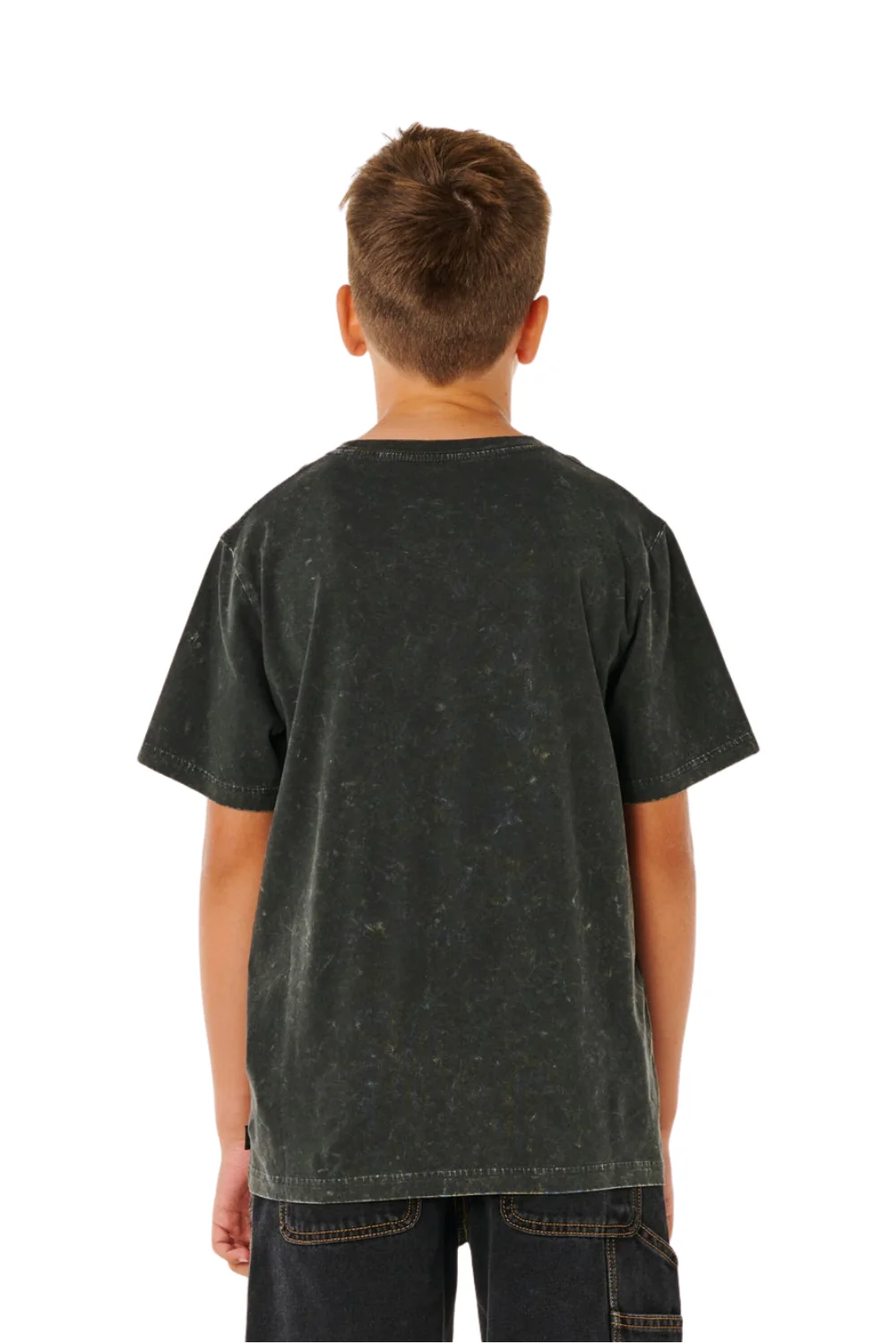 Rip Curl Eternal Shred Boys T-Shirt Washed Black - Image 2