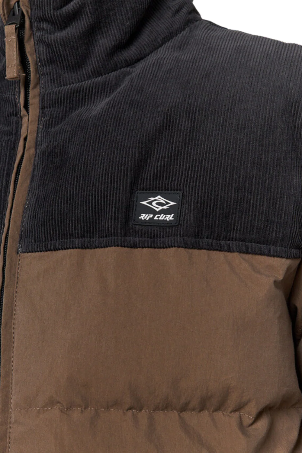 Rip Curl Fade Out Cord Puffer Jacket Chocolate - Image 5