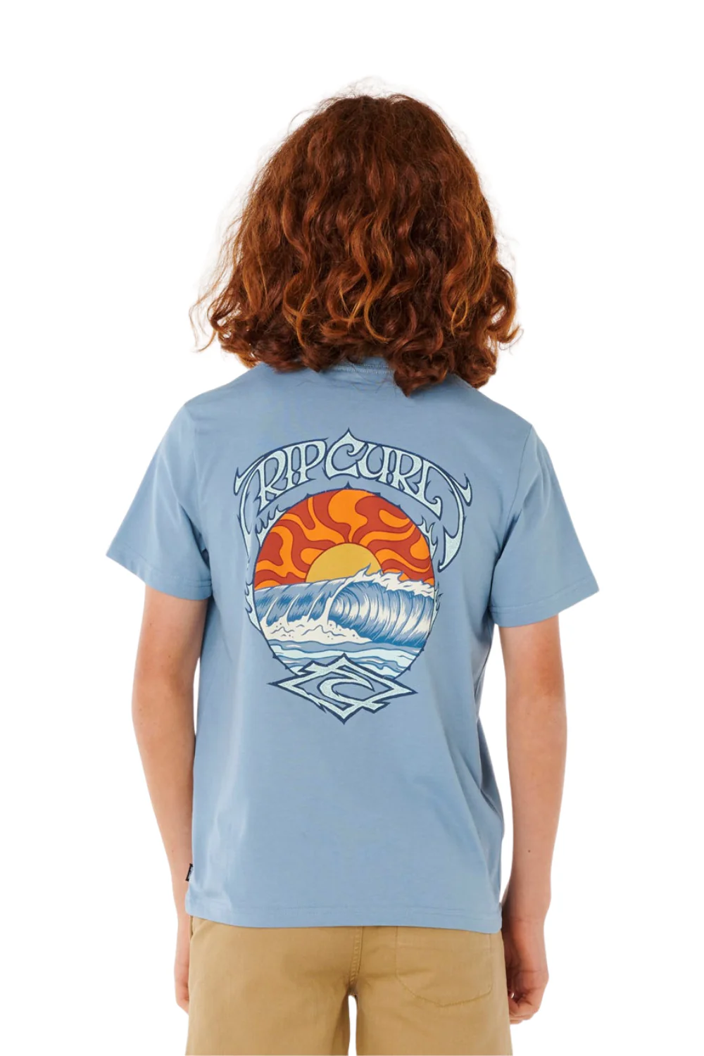 Rip Curl Hazey Days Boys T-Shirt Faded Denim