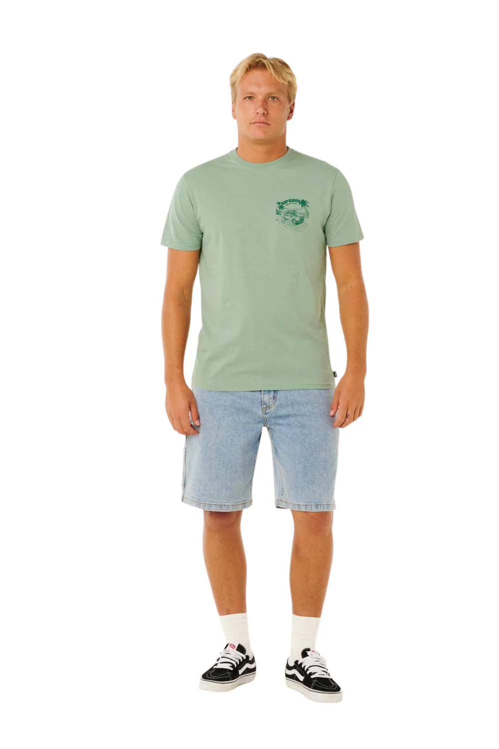 Rip Curl Keep On Trucking Mens T-Shirt Aloe - Image 5