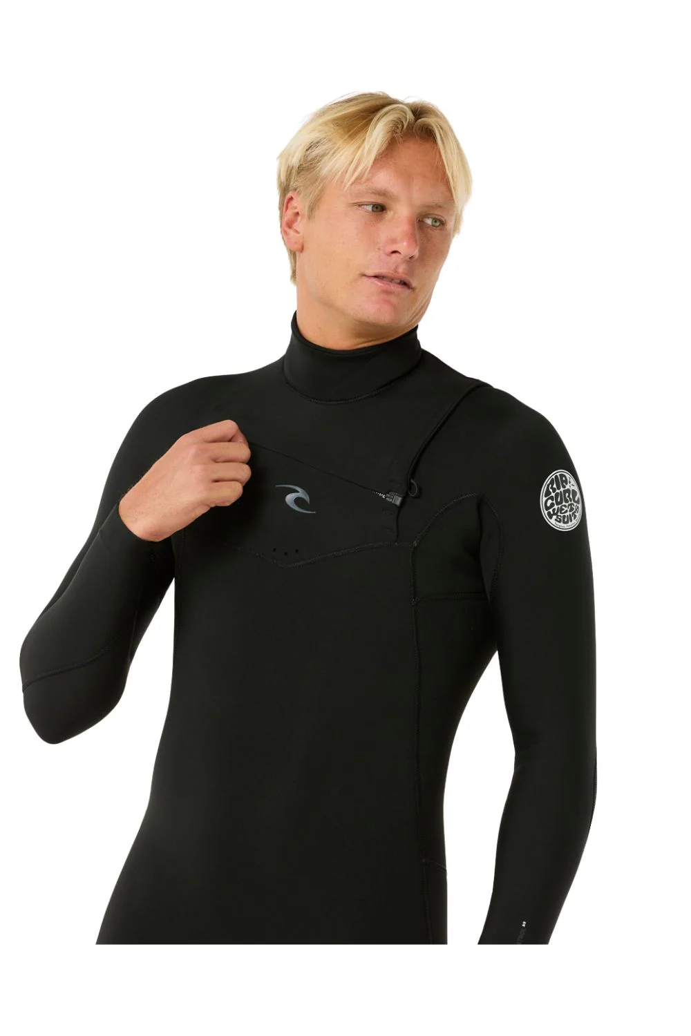 Rip Curl Mens Dawn Patrol 5/3mm Chest Zip Wetsuit Black - Image 6