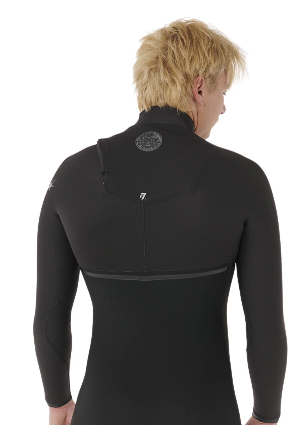 Rip Curl Mens E Bomb 5/3mm Zip Free Wetsuit Black - Image 4