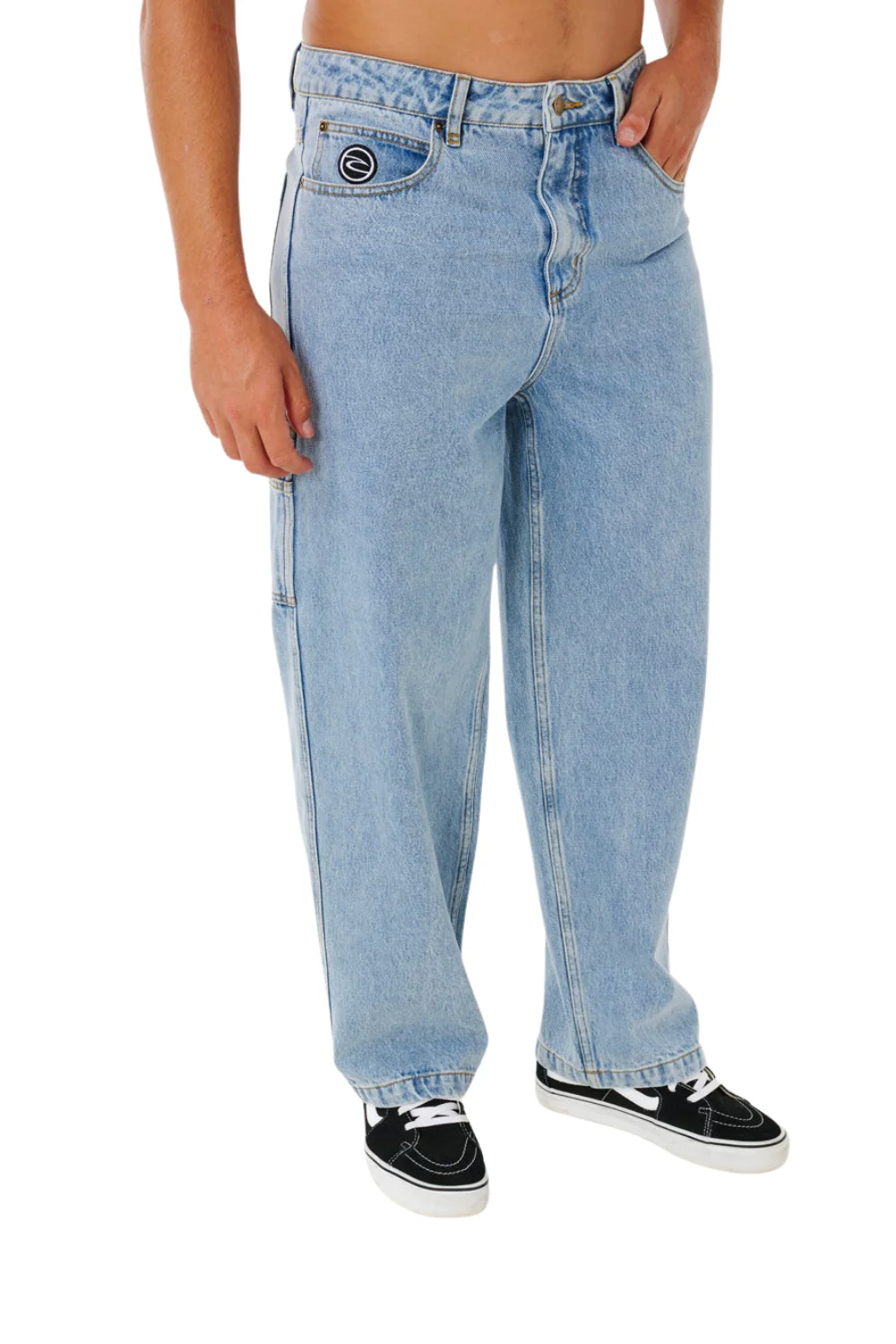 Rip Curl Nu Dose Mens Jeans Washed Blue - Image 3