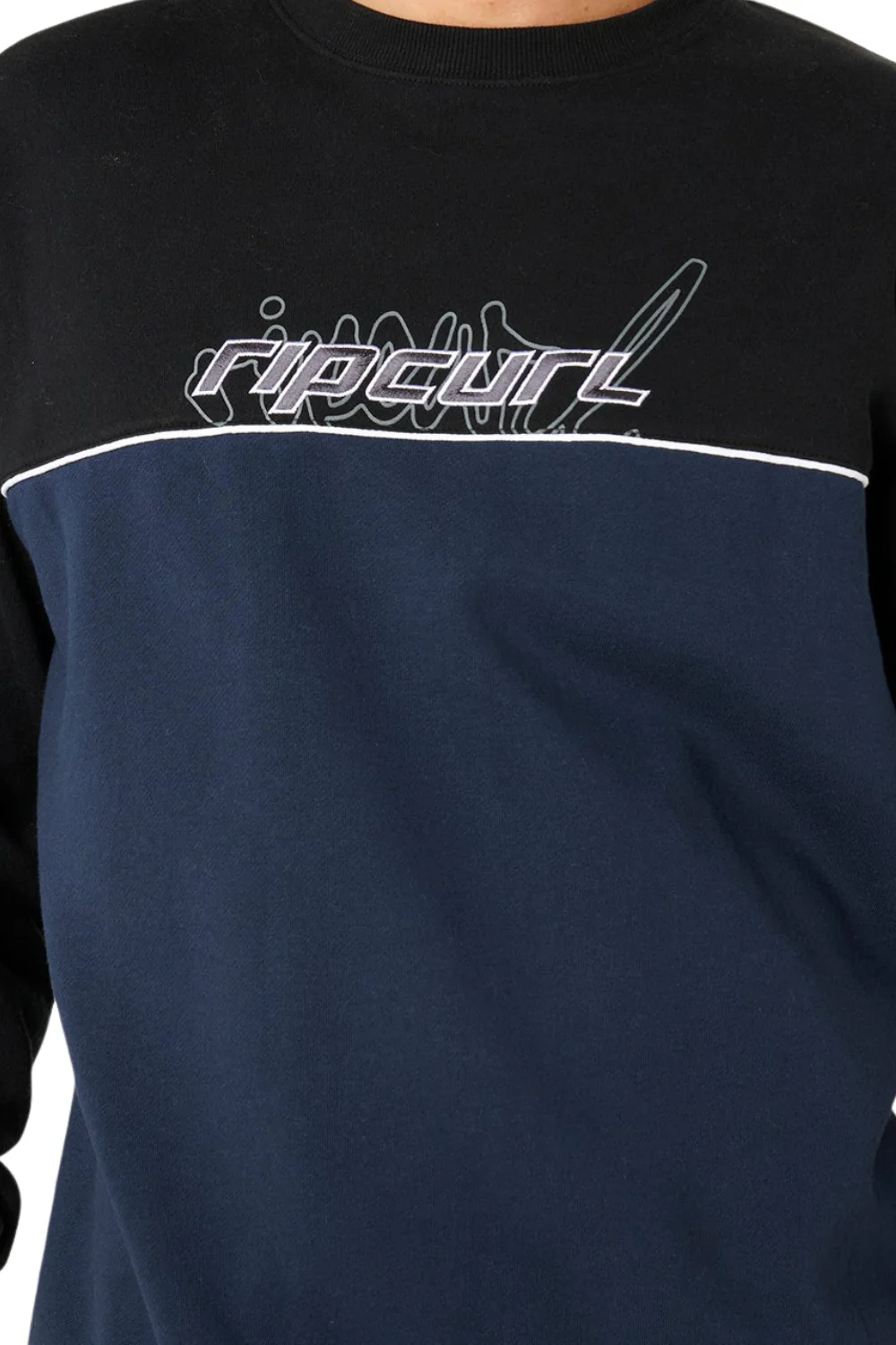 Rip Curl Panel Beater Mens Crew Black - Image 5