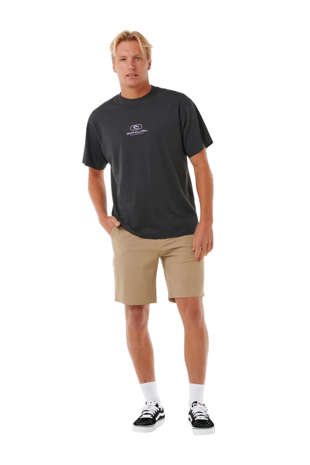Rip Curl Phase Nineteen Mens Boardwalk 19" Shorts Khaki - Image 5