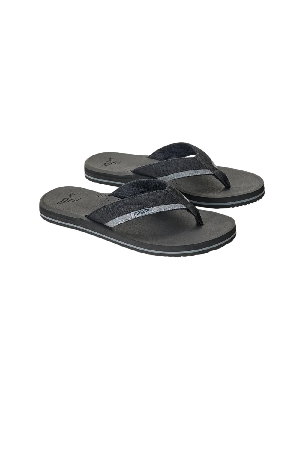 Rip Curl Reactor 2.0 Bloom Mens Open Toe Flip Flops Black