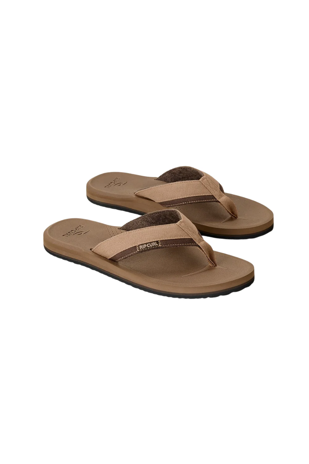 Rip Curl Reactor 2.0 Bloom Mens Open Toe Flip Flops Mocha
