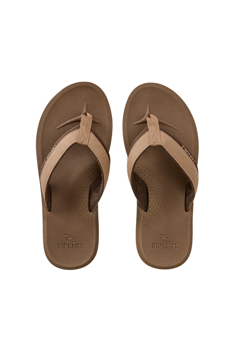 Rip Curl Reactor 2.0 Bloom Mens Open Toe Flip Flops Mocha - Image 4