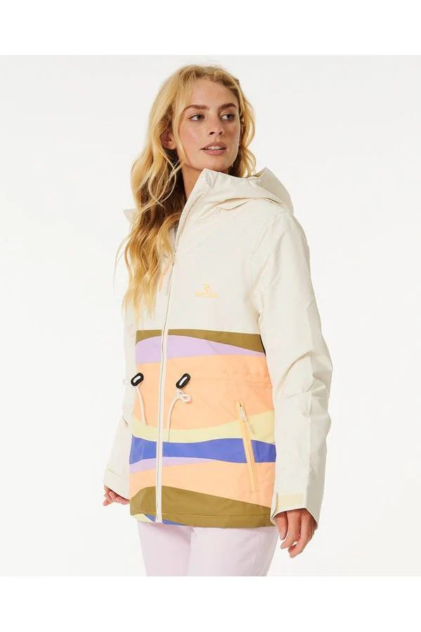 Rip Curl Rider Betty Womens Ski and Snowboard Jacket Off White - Image 2