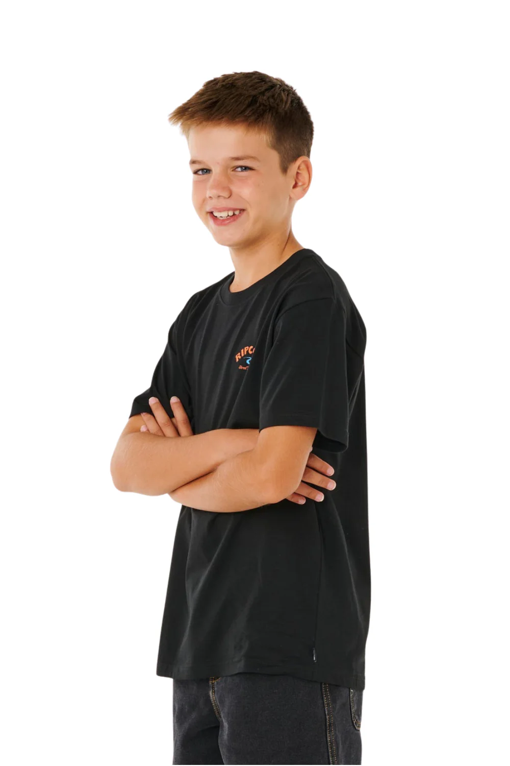 Rip Curl Shred Til Boys T-Shirt Black - Image 3