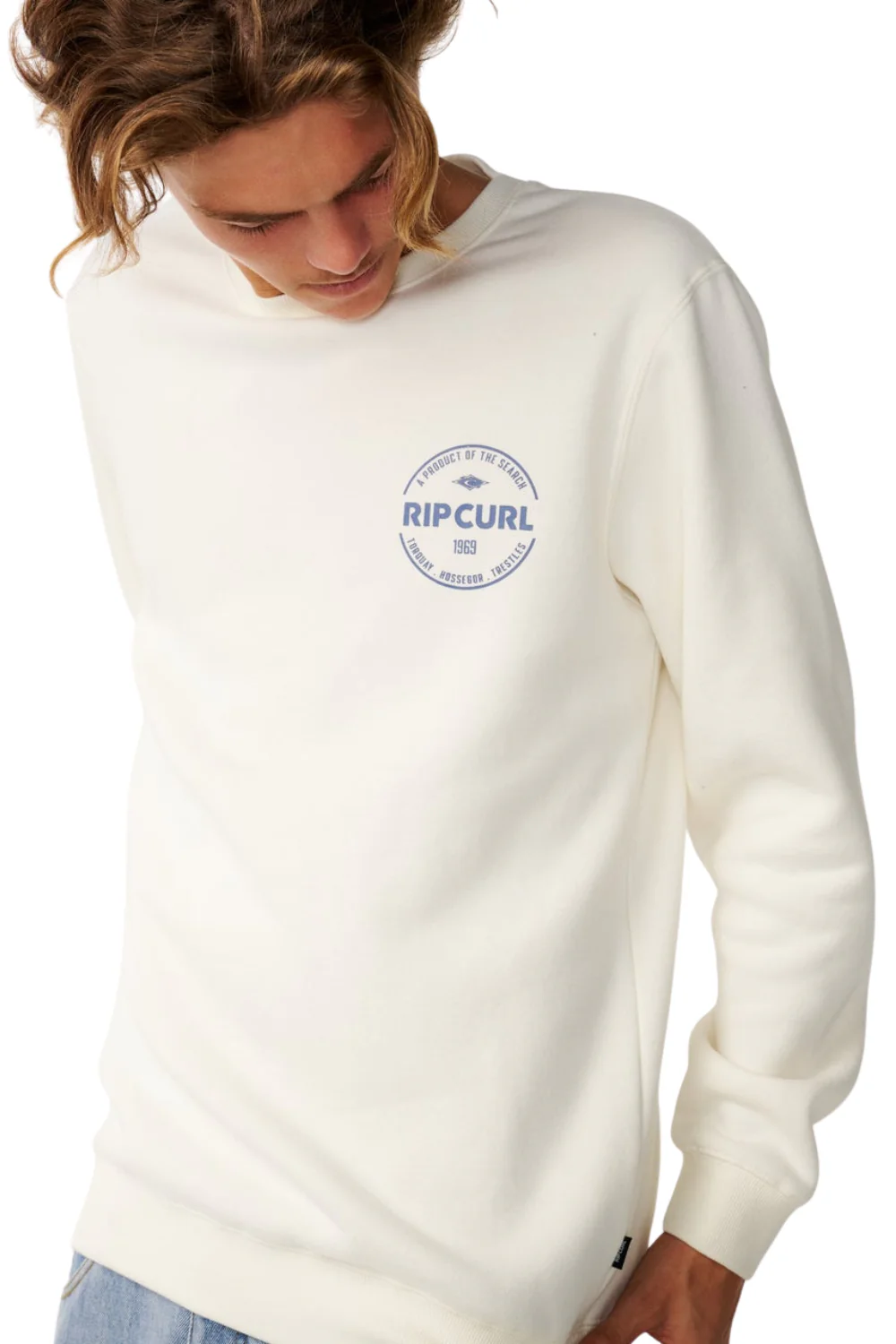 Rip Curl Staple Mens Crew Bone - Image 6