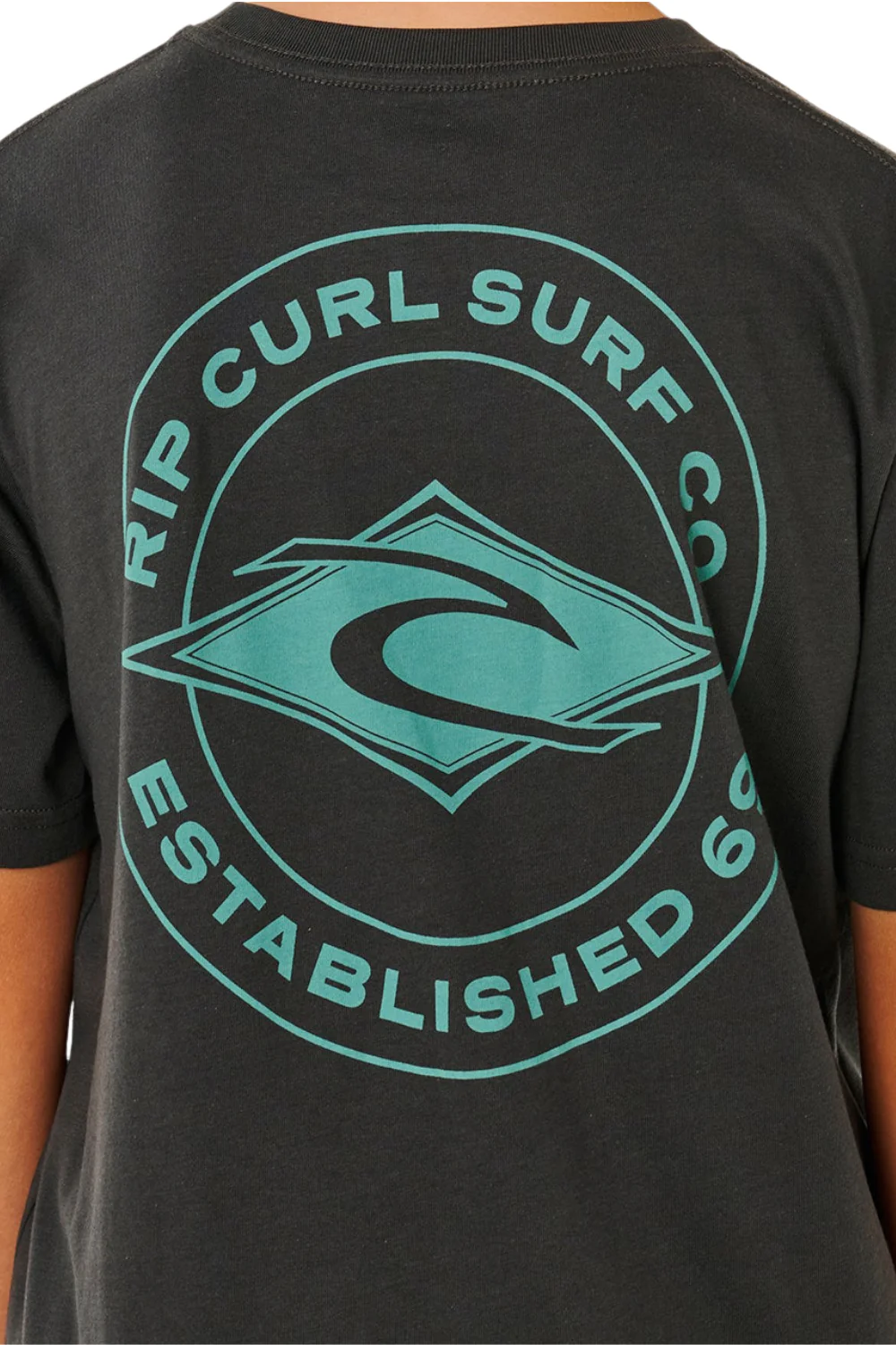 Rip Curl Stapler Boys T-Shirt Washed Black - Image 3