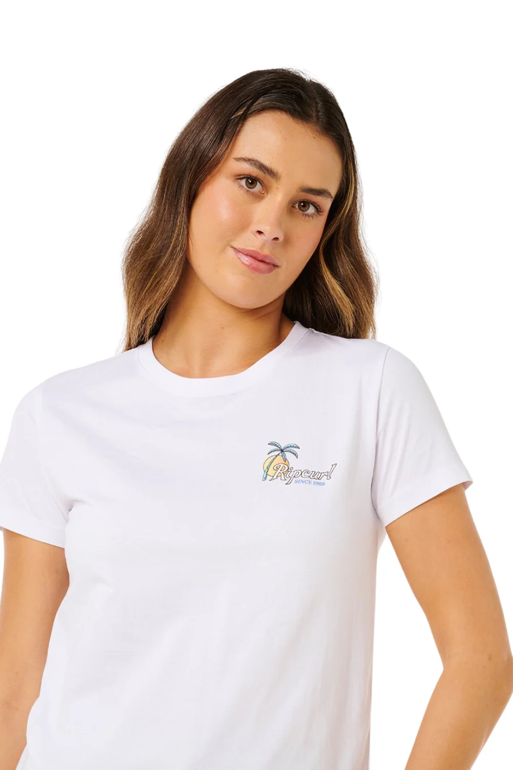 Rip Curl Tide Line Womens Standard T-Shirt Optic White - Image 6