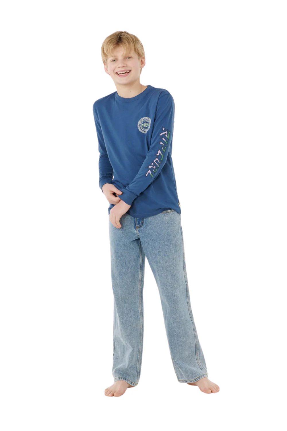 Rip Curl Tropic Daze Long Sleeve T-Shirt Light Navy - Image 4
