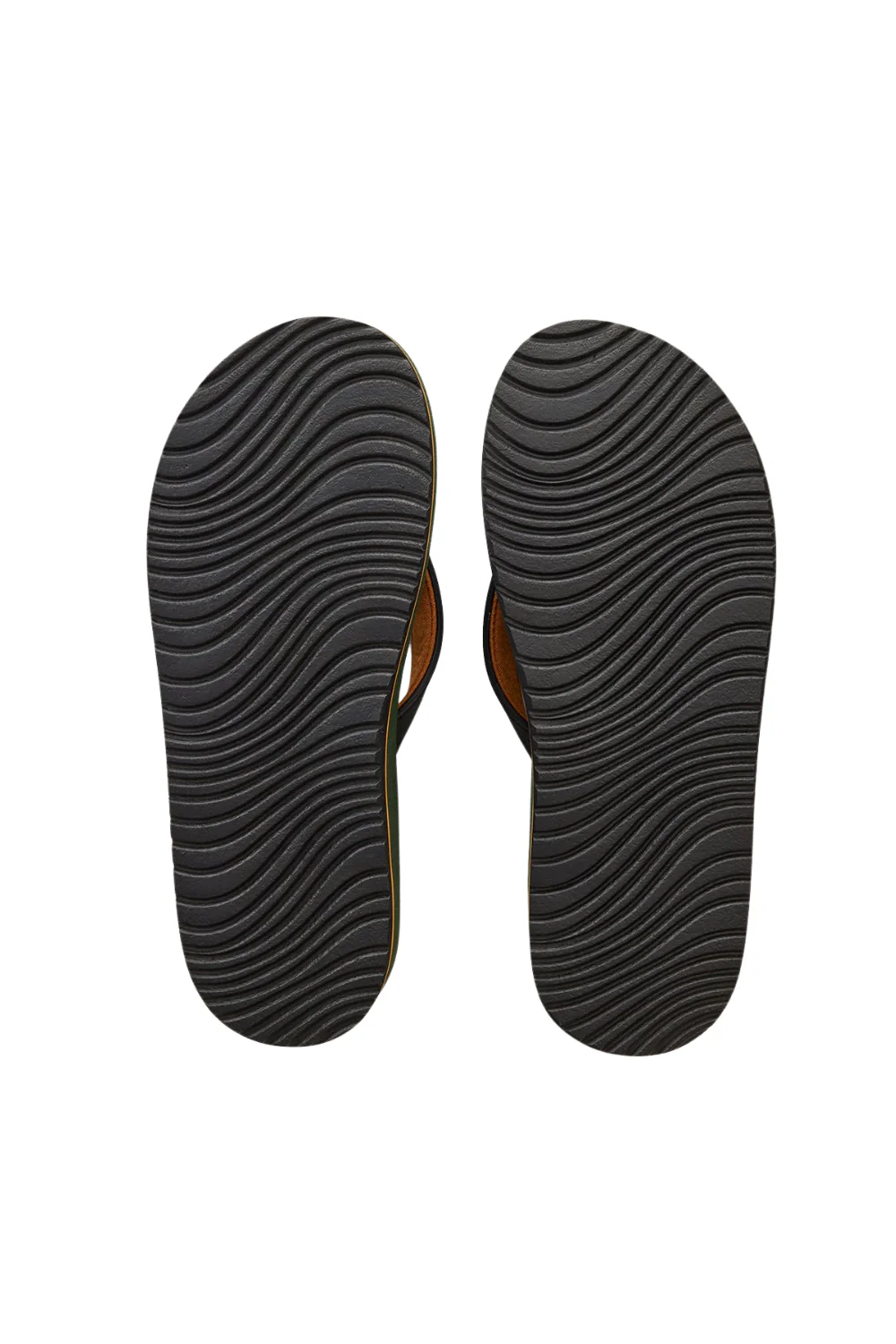 Rip Curl Tunnels Bloom Mens Open Toe Flip Flops Olive - Image 5